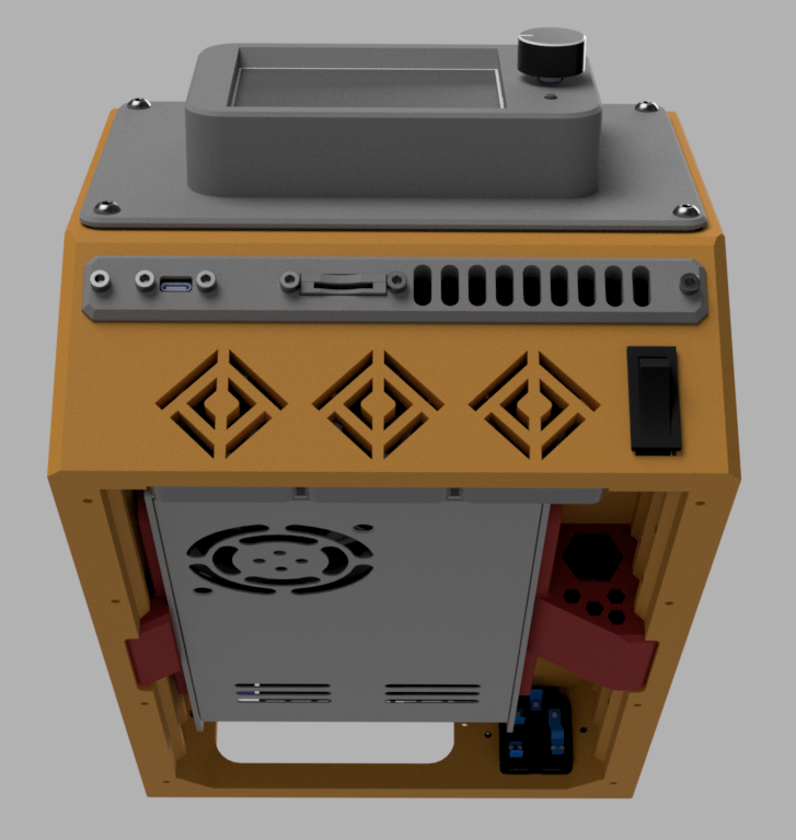 render from front and undearneath